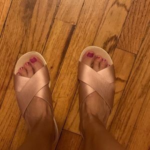 Rose Gold Ugg Kari Slides only worn a few times
